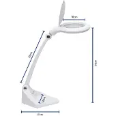 MAUL MAULiris Bureaulamp Led (verwijderbaar) Wit Netstroom 178 x 260 x 369 mm