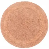 Homescapes ronde badmat abrikoos 80 cm gemaakt van 100% katoen