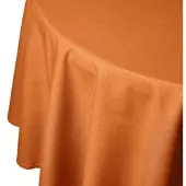 Homescapes rond tafelkleed terracotta - 178 cm, 100% katoen
