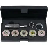 Ks Tools 150.4945 Olieaftapschroef-schroefdraadreparatieset, 12-delig M22 x 1,5