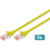 Digitus DK-1644-100-Y-5 netwerkkabel Geel 10 m Cat6 S/FTP (S-STP)