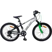Volare Boost Kinderfiets - 24 inch - Zilver Groen - 21 versnellingen