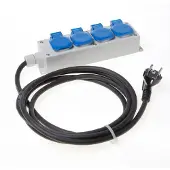 Hateha 4-Uitgangs Stroomverdeeldoos 16A 230V Met 3M Kabel - 12.814.010
