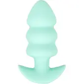 Cuties Mini - anaal plug met vibratie en bolletjes - groen