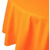 Homescapes rond tafelkleed oranje - 178 cm, 100% katoen