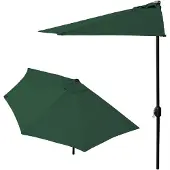 Northio Balkonparasol - halve parasol - 240 cm - groen
