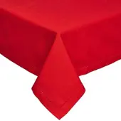 Homescapes tafelkleed rood - 137 x 228 cm, 100% katoen