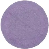 Homescapes Ronde Badmat Lila 80 cm Gemaakt van 100% Katoen