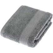 Homescapes badstof handdoek 100% katoen grijs