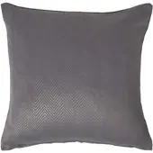 Homescapes Donkergrijze Chevron-kussenhoes 45 x 45 cm
