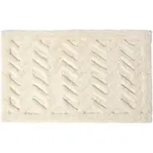 Homescapes Witte Chevron Antislip Shaggy Badmat