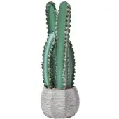 Homescapes Kunstcactus Echinopsis Peruviana in cementpot, 49 cm hoog