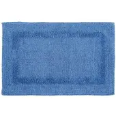 Homescapes badmat blauw 50x80 cm gemaakt van 100% katoen