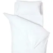 Homescapes Peuter Dekbedovertrek 120x150 cm met Kussensloop 40x60 – Uni Wit – Egyptisch Katoen – OEKO-TEX