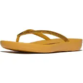FitFlop iqushion sparkle slippers – turmeric | lichtgewicht ergonomische teenslippers dames