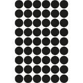 Avery Huismerk 3140 - Ronde Etiket 12mm - Permanent hechtend - Zwart