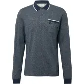 s.Oliver Shirt donkerblauw / blauw gemêleerd / wit