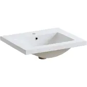 Comad 9060 keramische wastafel 61x46cm wit glans