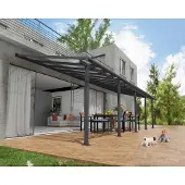 Canopia Palram | - Terrasoverkapping Olympia - Helder - Donkergrijs 980x294cm