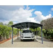 Canopia Palram |- Carport Arcadia - Enkel - Donkergrijs/brons - 650x360cm