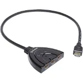Manhattan 207843 1080p 3-Port HDMI-Switch integriertes Kabel sw