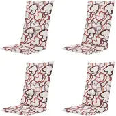 Madison kussen hoge rug blaze - 123x50x5cm set van 4