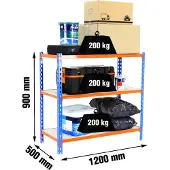 Simonclick Maderclick Megaplus 3/500 900 Metaalplank 900x1200x500 Mm