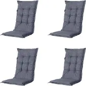 Madison kussen hoge rug manchester - 123x50x7cm set van 4