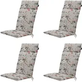Madison tuintstoelkussen hoge rug julliete - 120x50x4cm set van