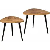 RENEW Viola triangle set of 2 coffeetable 60/50 - natural