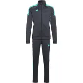 Adidas Performance junior trainingspak Tiro26 - grijs/turquoise Jongens/Meisjes Polyester Opstaande kraag - maat 176