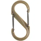 Niteize S-Biner #4 Plastic Zwarte Sluiting Coyote Brown