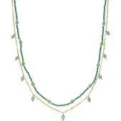 Luxenter Ketting 'Aira' groen