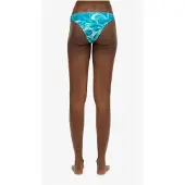 Superdry Dames Bikinibroekje met gewaagde print in blauw (XL), Strandkleding, Gerecycled polyester, Duurzaam W3010389A