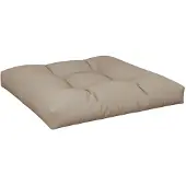 vidaXL Palletkussen 80x80x12 cm stof taupe