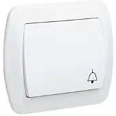 Kontakt-Simon AD1/11, Drukknop, Kunststof, Wit, IP20, 250 V, 10 A