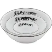 Petromax - Emaille Kommen 1 l, grijs/wit