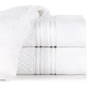 Eurofirany DAVOS Katoenen Handdoek 70x140 cm Wit - Zacht & Absorberend