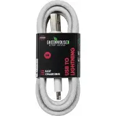 GREENMOUSE Lightning-datakabel, gevlochten, 1 meter (5 stuks)