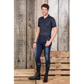 Harry's Horse Rijbroek heren Liciano Denim Full Grip 164 Navy Blue