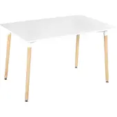 Beliani NEWBERRY - Eettafel - Wit - MDF