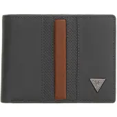GUESS Leren portemonnee Torino Bifold Wallet Anthracite Grey donkergrijs