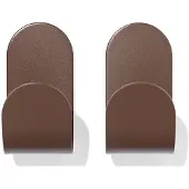 HEMA Plakhaak 5x2.5cm Rvs Bruin - 2 Stuks (bruin)