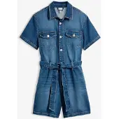 Bonprix Jeans jumpsuit met korte mouwen maat 38