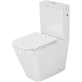 AquaVive Duoblok Toilet Tirso Met Randloze Toiletpot - Wit