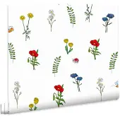 Fien & Teun - Behang Bloemenfeest