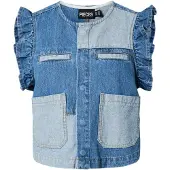 Pieces Blouse 'PCFie' blauw / blauw denim