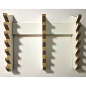 Moliland Serie - Wandkapstok Jeżyk - 21 Haken - MDF - Wit