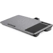 Famanu - Notebookkussen met muismat en telefoonhouder – geschikt tot 17 inch – design – grijs