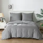 Famanu – Dekbedovertrekset 135 x 200 cm 2-delig superzacht grijs